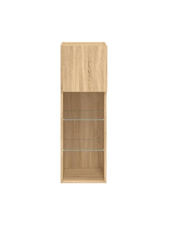 Wall Cabinets Brown 2 Pieces 30.5x30x90cm