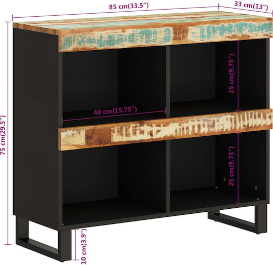 Mehrfarbige Bibliothek 85x33x75cm