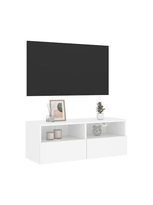 TV-Ständer Weiß M80xP30xH30cm