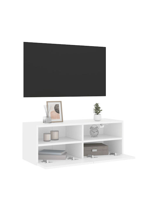 TV-Ständer Weiß M80xP30xH30cm