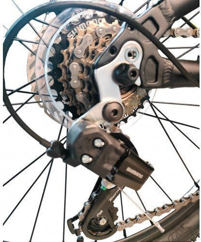 Energy Enigma 24" Παιδικό Mountain Bike 7 Ταχυτήτων με Δισκόφρενα και Σκελετό Αλουμινίου Μαύρο