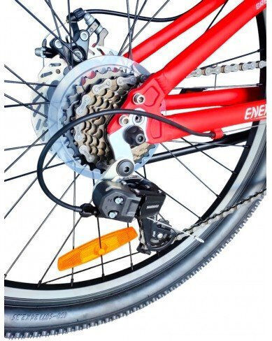 Energy Enigma 24" Παιδικό Mountain Bike 7 Ταχυτήτων με Δισκόφρενα και Σκελετό Αλουμινίου Κόκκινο
