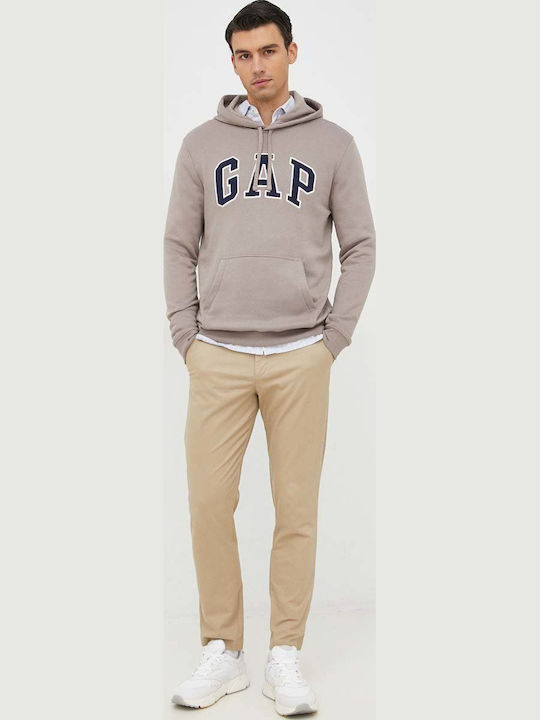 Sweatshirt with Hood Brown