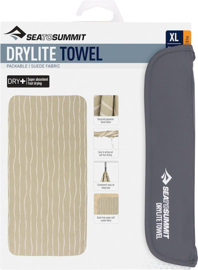 Sea to Summit Drylite Πετσέτα Microfiber σε Θήκη Μπεζ 19x75εκ.