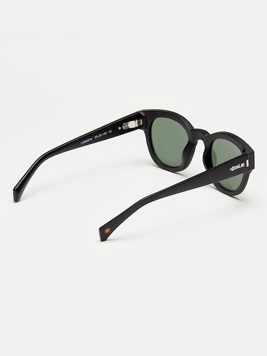 Cosselie Leon Unisex Sunglasses with Black Plastic Frame and Green Polarized Lens 1802202320
