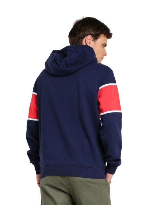 Jack Wills Ανδρικό Φούτερ με Κουκούλα Navy Μπλε