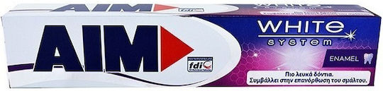 AIM White System Enamel Οδοντόκρεμα για Λεύκανση 75ml