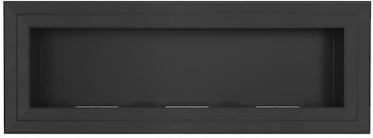 Kratki Internal / Outdoor Wall Mounted Bioethanol Fireplace Black