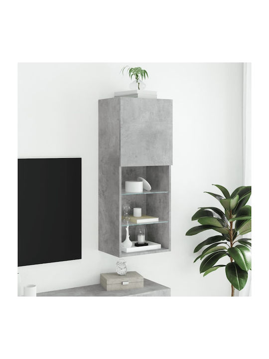 Kabinett Wand mit LED Gray 40.5x30x102cm