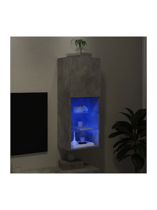 Kabinett Wand mit LED Gray 40.5x30x102cm