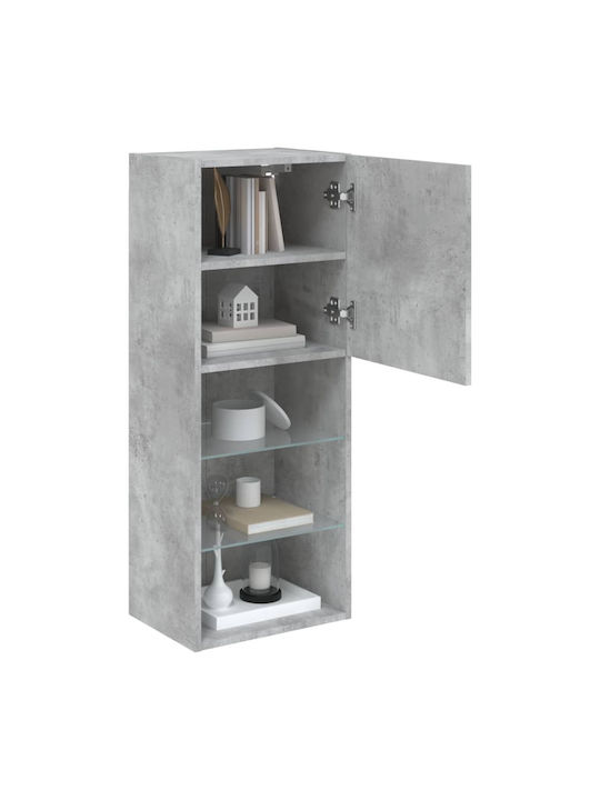 Kabinett Wand mit LED Gray 40.5x30x102cm