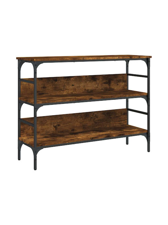 Console Table Wood & Metal Smoky Oak L100xW32xH75cm