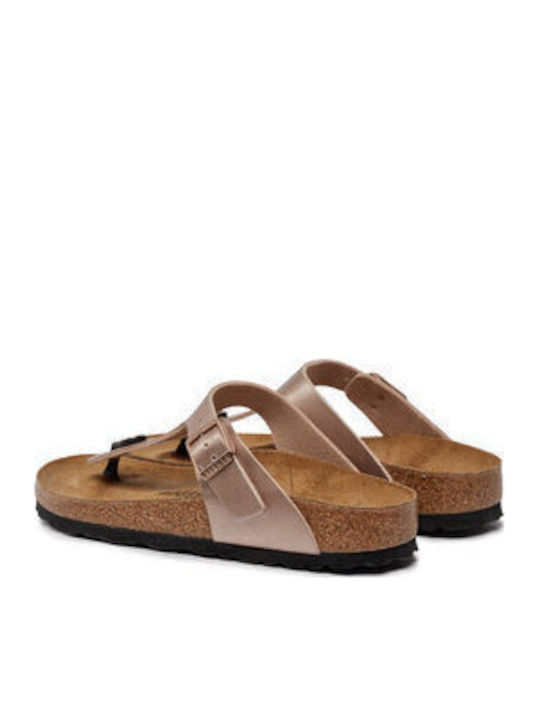Gizeh Women's Anatomic Sandals Rose Gold Narrow Fit