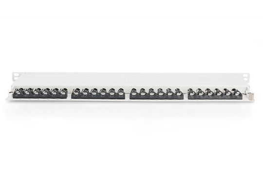 Digitus Patch Panel Shielded για Rack 0.5U 19" 48 Θυρών cat6a Γκρι