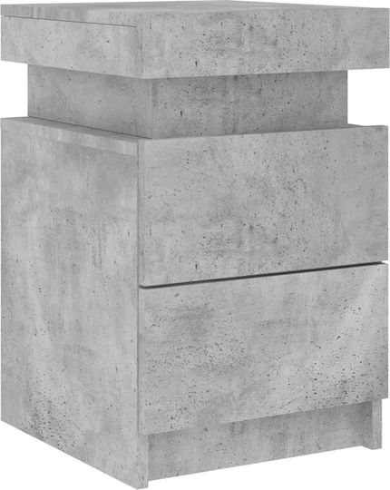 Nachttische Grey Concrete 2Stück 35x39x55cm
