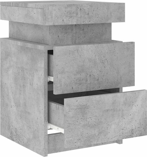 Nachttische Grey Concrete 2Stück 35x39x55cm