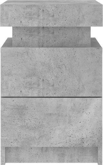 Nachttische Grey Concrete 2Stück 35x39x55cm
