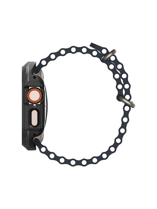 Spigen Lock Fit Θήκη Σιλικόνης σε Μαύρο χρώμα για Apple Watch Ultra 2/Ultra 49mm Acs06208