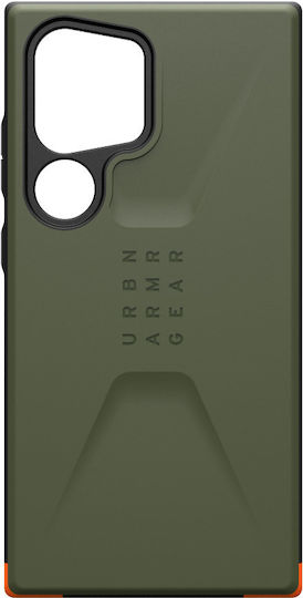 UAG Civilian Back Cover Plastic 2mm with Strap Green (Galaxy S24 Ultra)