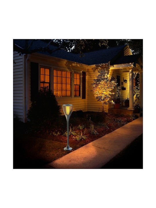 PowerNeed Outdoor Floor Lamp Small Post LED 1.6W with Cold White Light IP65 Black