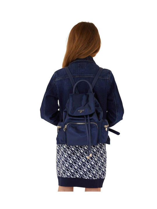 Guess Damen Tasche Rucksack Blau