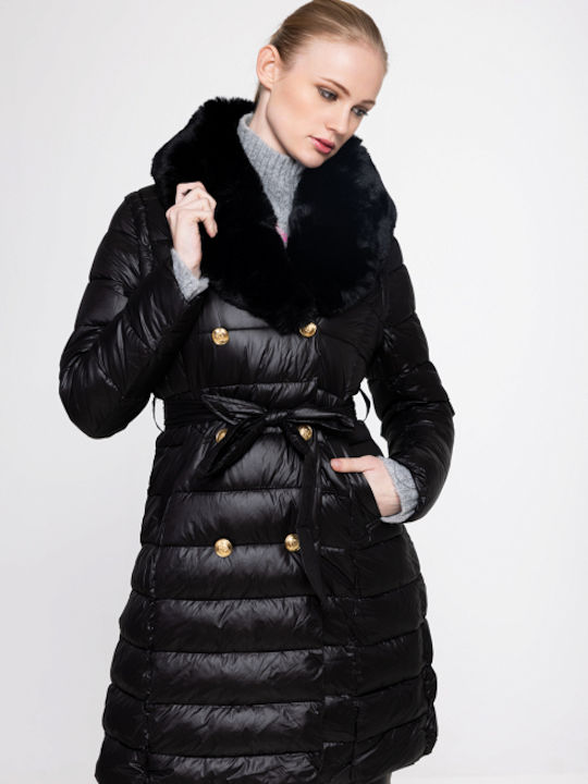 Desiree Women's Long Puffer Jacket for Winter vanilla