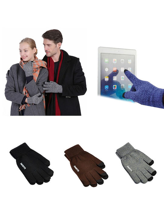 Blau Wolle Handschuhe Berührung