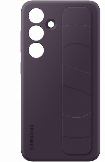 Samsung Standing Grip Back Cover Silicone with Strap Dark Violet (Galaxy S24+)