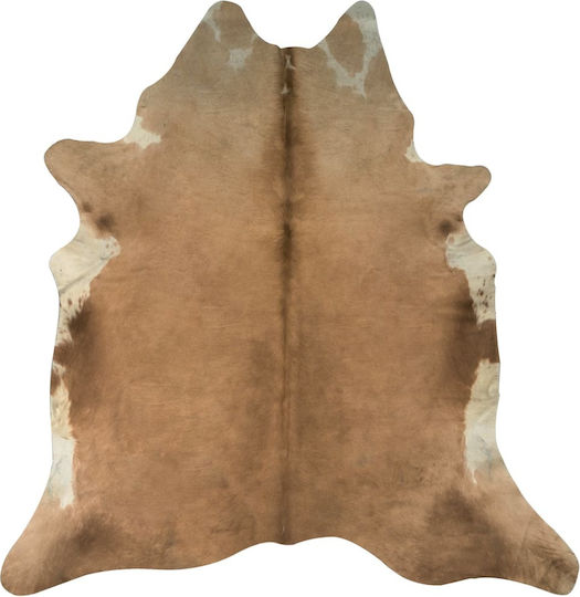 vidaXL Covor Rectangular Piele Maro
