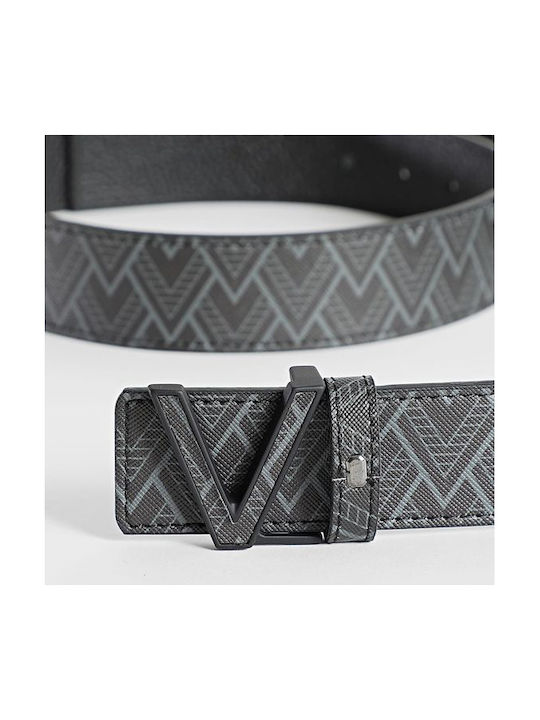 Valentino Bags Men's Leather Double Sided Belt Black