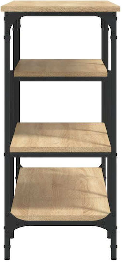 Console Table Wood & Metal Sonoma Δρυς L100xW35xH75cm
