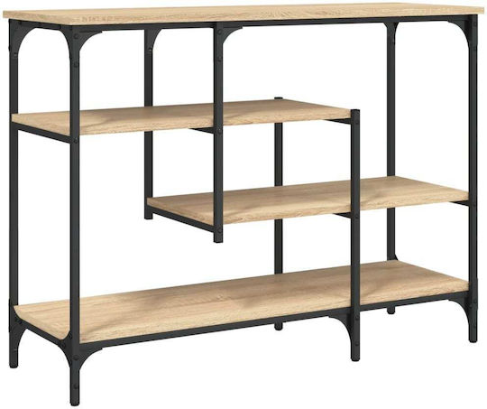 Console Table Wood & Metal Sonoma Δρυς L100xW35xH75cm