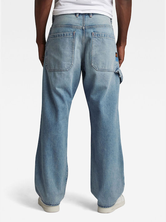 Carpenter 3d Herren Jeanshose mit Loose Passform Light Aged Denim
