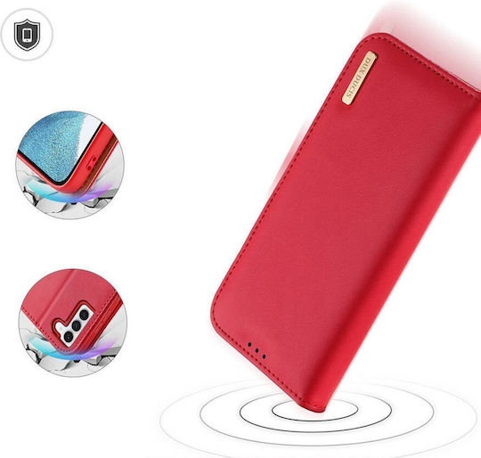 Dux Ducis Hivo Wallet Δερμάτινο Κόκκινο (Galaxy S24)