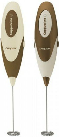 Beper Milk Frother Hand Battery Brown