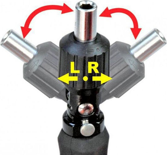 Screwdriver Ratchet with Interchangeable Tips