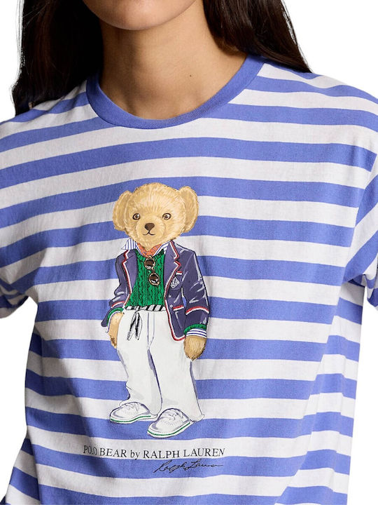 Ralph Lauren Bear Damen T-Shirt Gestreift Multicolor 211924300001