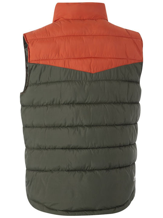 Oskar Men's Sleeveless Puffer Jacket Waterproof and Windproof Burnt Orange