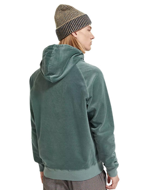 Scotch & Soda Men's Sweatshirt with Hood Seaweed