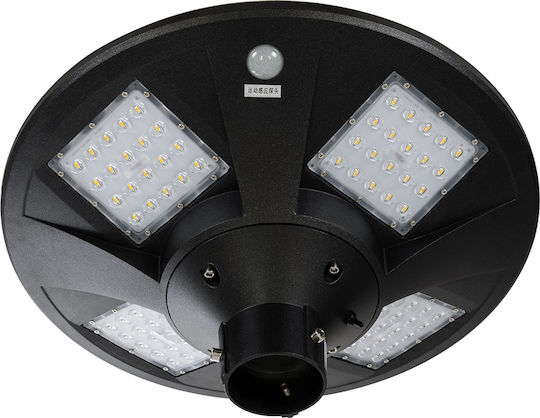 GloboStar Ηλιακό Φωτιστικό Δαπέδου 25W 1800lm Θερμό Λευκό 2700K με Αισθητήρα Κίνησης, Φωτοκύτταρο και Τηλεχειριστήριο IP65 50x50x20εκ.