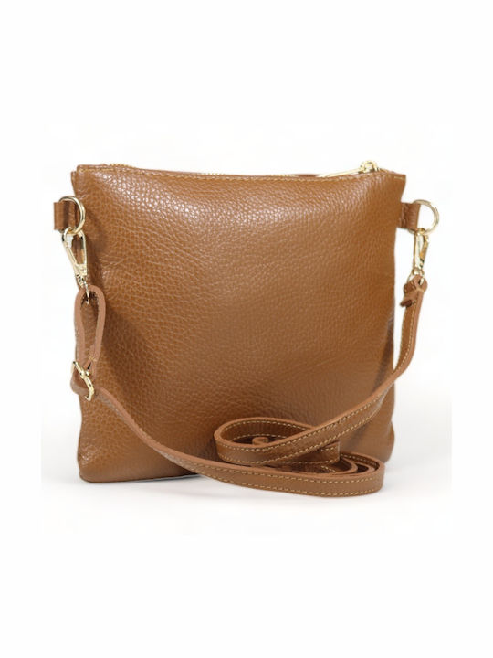 Passaggio Leather Leather Women's Bag Crossbody Tabac Brown