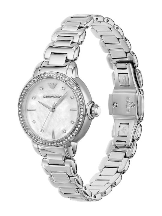 Emporio Armani Womens Watch 32mm Battery Silver Steel Bracelet