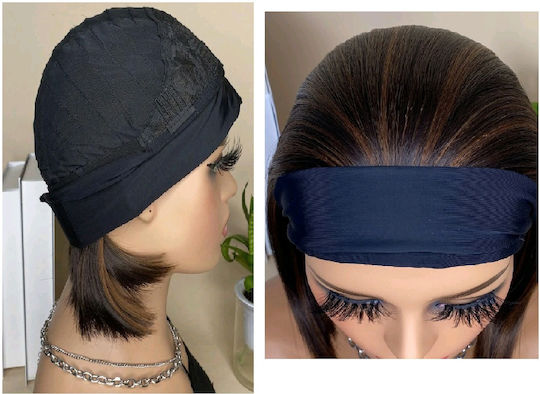 Wig with Synthetic Hair in Chestnut Color 30cm
