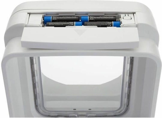 Sureflap Tür für Hunde aus Plastik in Weiß Farbe 25 x 25 x 25cm
