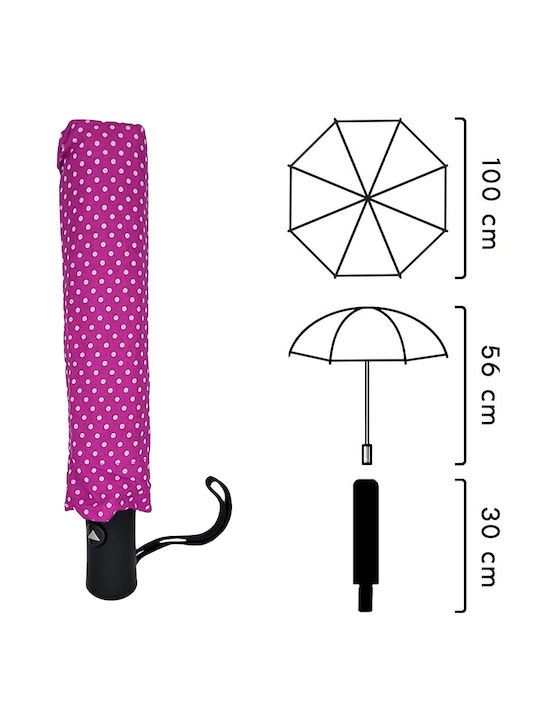 Windproof Umbrella Compact Fuchsia