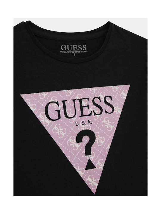 Guess Tricou pentru copii Negru