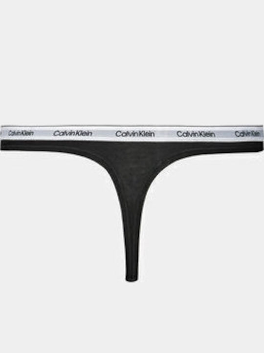Βαμβακερά Women's String 3Pack Black