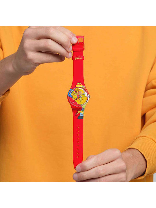Swatch Damen Uhr mit Kautschukarmband