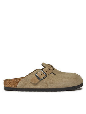 美品！BIRKENSTOCK BOSTON TAUPE39 Birkenstock Boston Soft Footbed - Suede Taupe – Lenny's Shoe