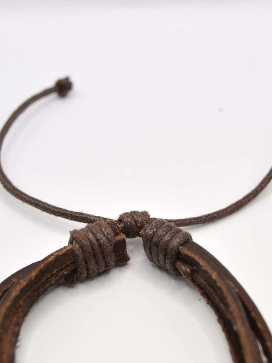 Gang Leather Bracelet - GNG002 - brown leather